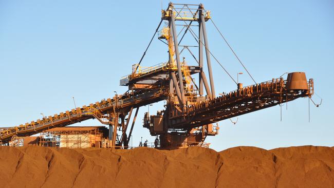 Fortescue Metals Group's Christmas Creek iron ore operations in the Pilbara. Picture: Kim Christian/AAP Image