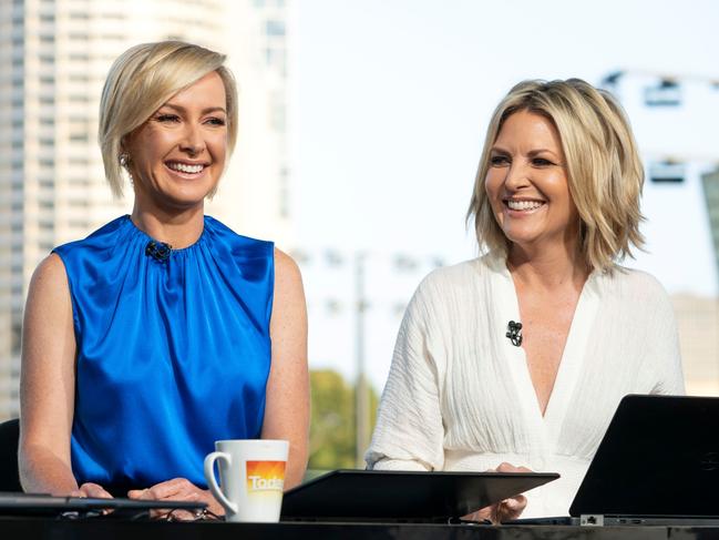 Today show hosts Deb Knight and Georgie Gardner have struggled with low ratings. Picture: Supplied