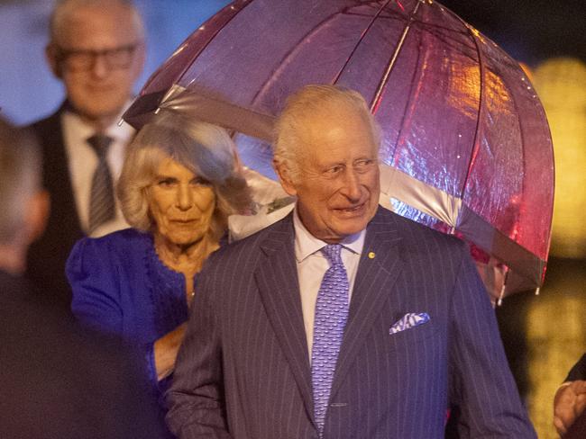 SYDNEY, AUSTRALIA. NewsWire Photos.October 18, 2024. His Majesty King Charles III and Her Majesty Queen Camilla arrive in Sydney at the beginning of their Royal Tour.Picture: NewsWire / Jeremy Piper