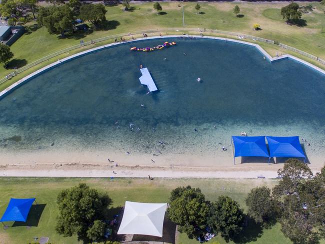 The Millicent swimming lake is set to lose its sandy beach andbitumen surface with the local council looking to refurbish the 54-year-oldfacility. PICTURE: Wattle Range Council