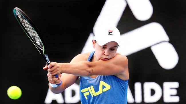 World No.1 Ash Barty is starting her Australian tennis summer at the Adelaide International. Picture: Getty Images