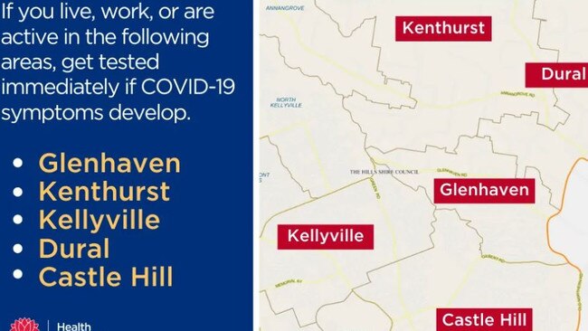 Western Sydney Local Health District has issued an alert stating more fragments of the COVID-19 virus have been detected in the Castle Hill sewage network.