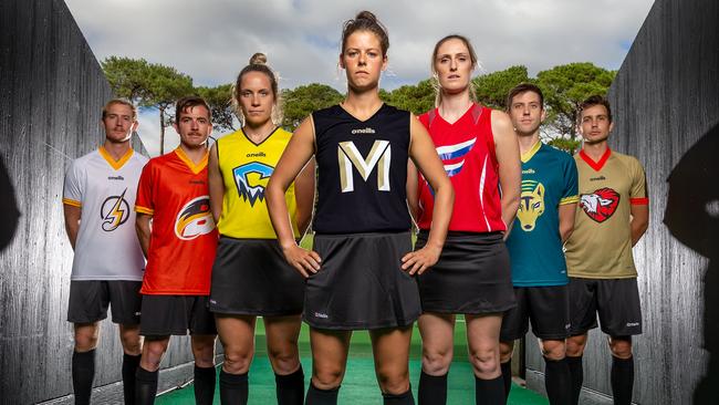 The seven new clubs in Australia's new domestic competition, Hockey One. Picture: Supplied/Hockey Australia