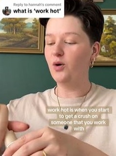 She's also warned people to be aware of work 'personality'. Picture: TikTok/hannahsandsmusic