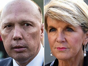 Peter Dutton and Julie Bishop.