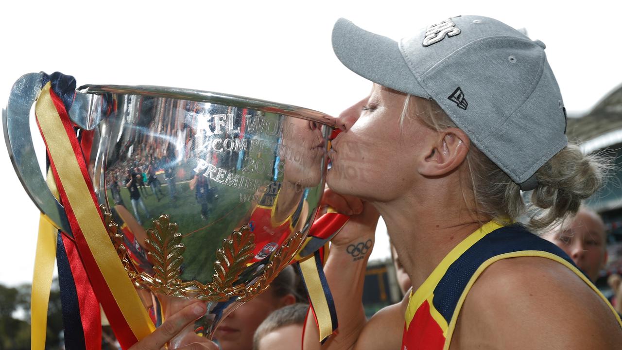 Phillips won three premierships at the Crows. Picture: Michael Willson/AFL Photos