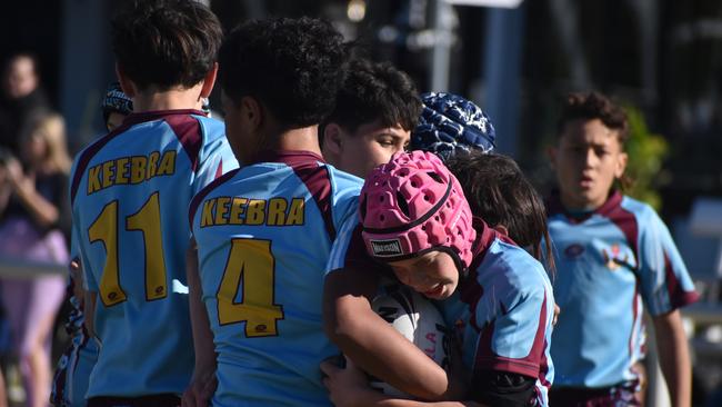 Brisbane Broncos Old Boys action: Keebra Park v Palm Beach Currumbin.