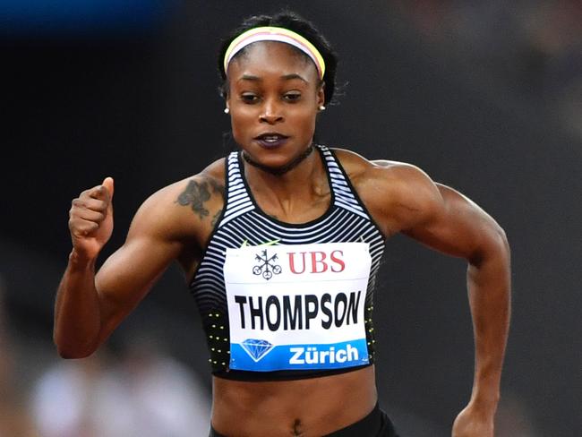 Jamaican dual Olympic champion Elaine Thompson.