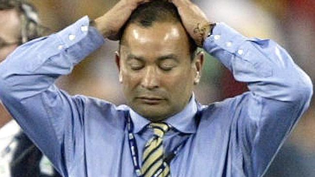 Then-Wallabies coach Eddie Jones after Australia’s loss to England in the 2003 World Cup final in Sydney.