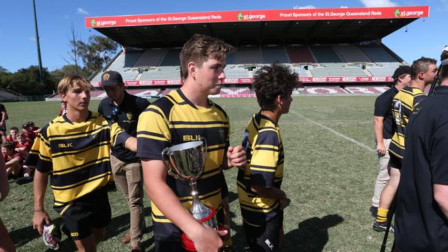 St Laurences College vs Iona College at Ballymore. Jim Tucker will ID. Saturday 13th April 2019. (AAP Image/Richard Waugh)