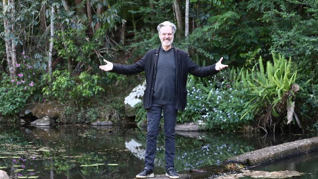 Cold Chisel songwriter and pianist Don Walker at a park in the northern NSW town of Alstonville last month, after recording a performance for Review’s Isolation Room video series. Picture: Jason O'Brien