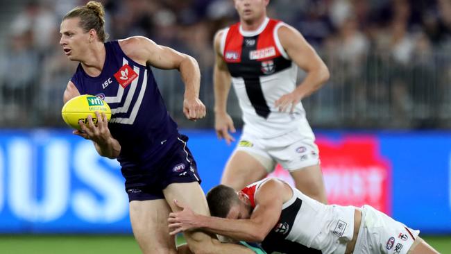 Nat Fyfe led the way for the Saints again. Picture: AAP Images