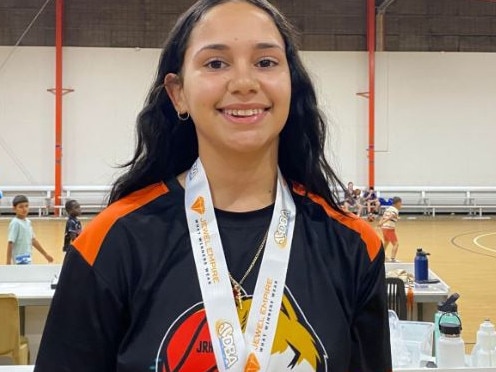 Taneesa Hampton has been a star for Uni Rebels in 2022 across three separate grades. Picture: Darwin Basketball Association.