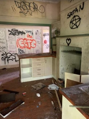 Pictures reveals vandalism damage inside the house at 8 Forest Rd, Warriewood. Picture: Northern Beaches Council website