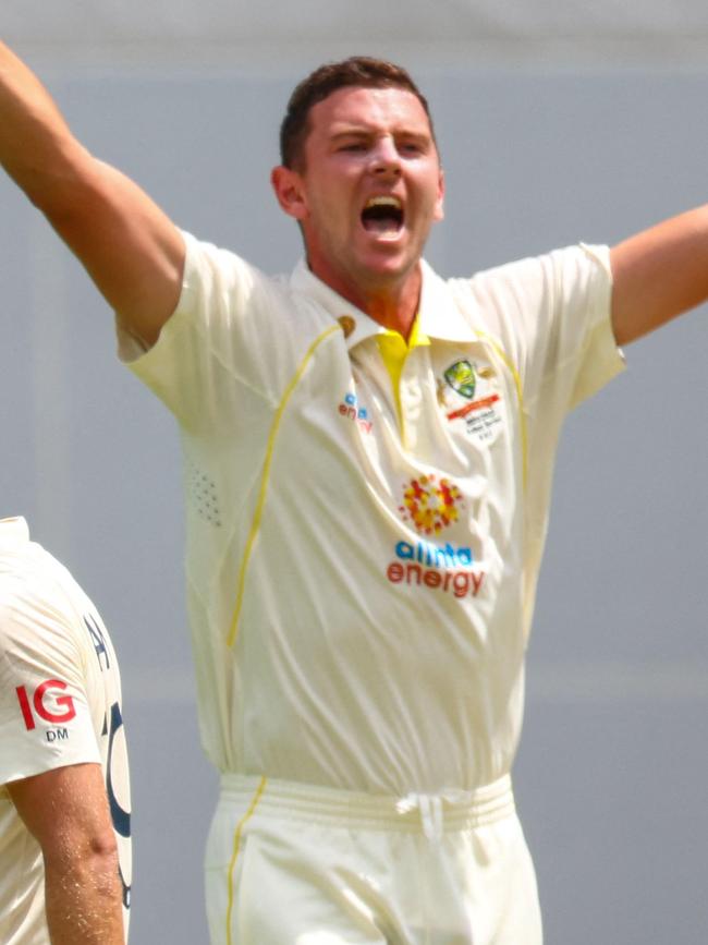 Josh Hazlewood. Picture: Patrick Hamilton/AFP