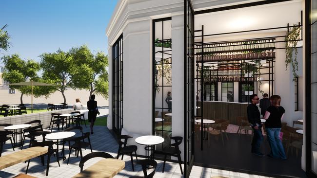 Artist impressions of the new Community cafe at Lot Fourteen. Suppled by Renewal SA.,