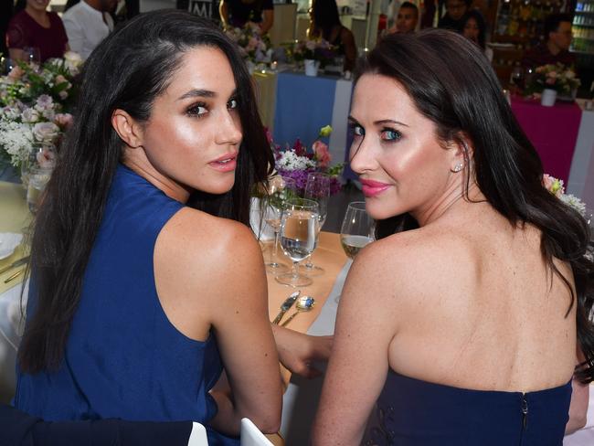 Actress Meghan Markle and Jessica Mulroney attend the Instagram Dinner held at the MARS Discovery District in Toronto, Canada. Picture: George Pimentel/WireImage