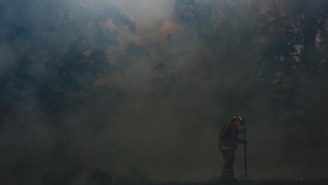 A Maudsland fire in January this year. Photo: Cam Neville / Aurora Photos.