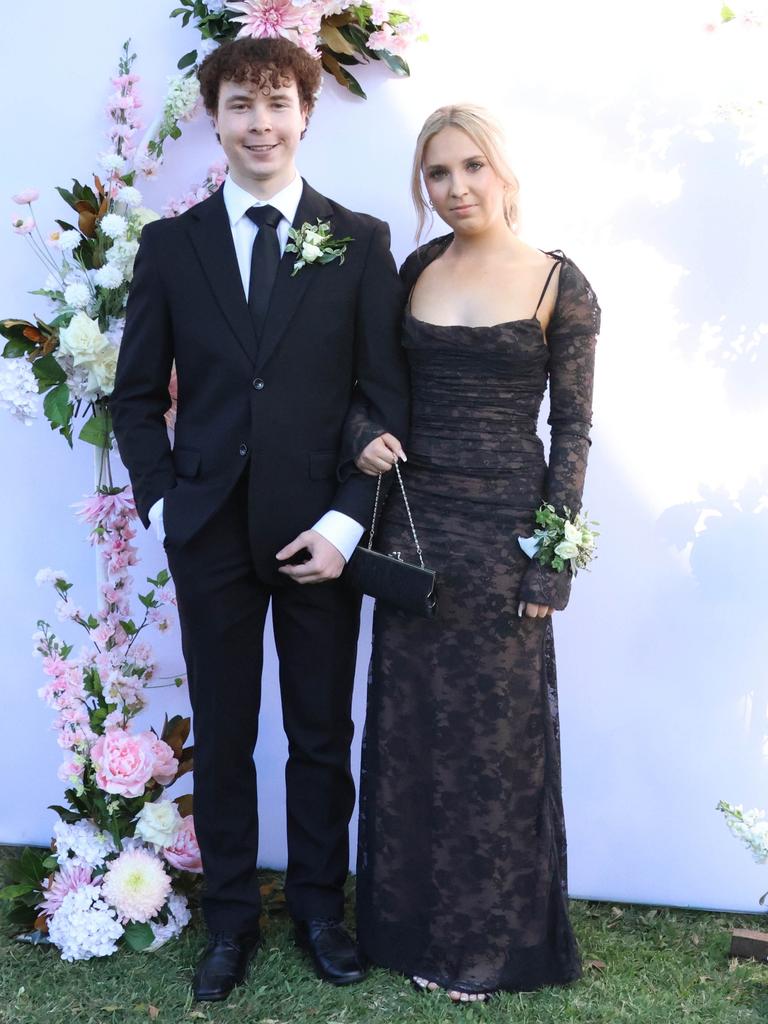 Isabel with formal partner at the 2024 St Ursula's College formal.