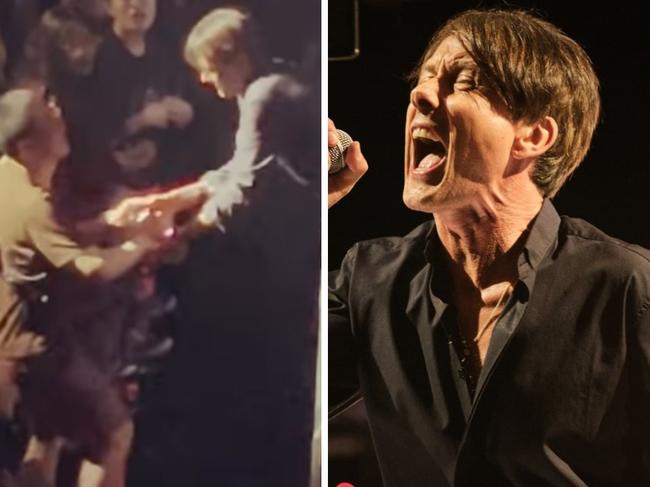 The lead singer of Suede went on a rampage.