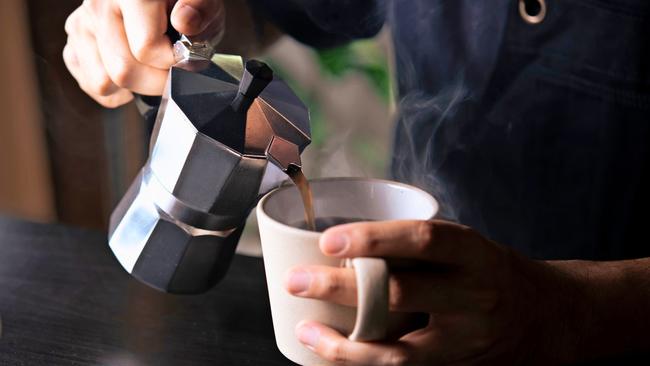 Need a coffee to wake you up? Hold off until later if you can. Picture: Shutterstock/The Times