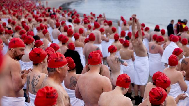 Nude Solstice Swim, Dark Mofo 2023. Picture:  Rosie Hastie