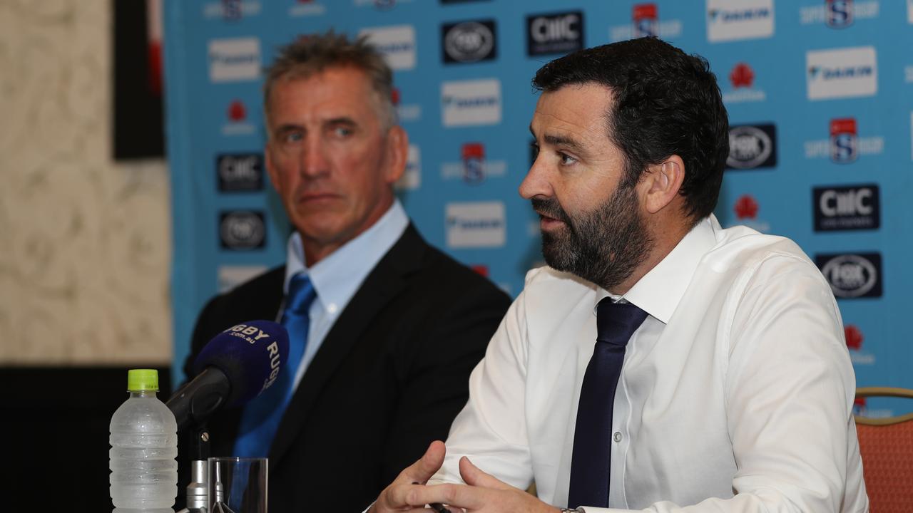 Andrew Hore (R) is leaving the Waratahs to take up an opportunity elsewhere.