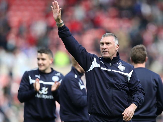 Tense times: Leicester City’s English manager Nigel Pearson, also the father of one of the accused, James.