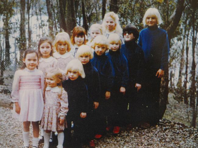 Some of the children in Anne Hamilton-Byrne’s ‘Family’ sect.