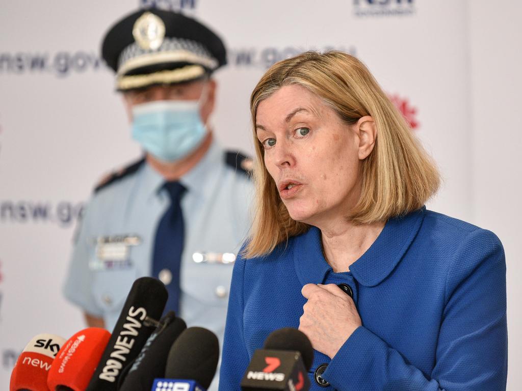 SSW chief health officer Dr Kerry Chant speaks at a press conference in Sydney. Picture: NCA NewsWire / Flavio Brancaleone