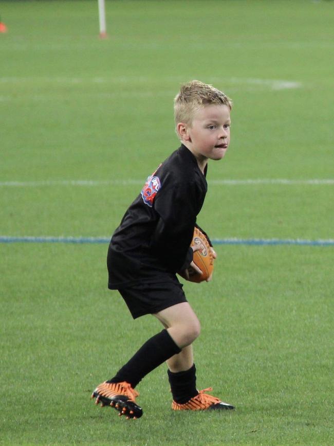 Tom in action on the MCG. Picture: Supplied