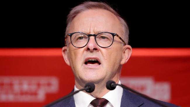 Anthony Albanese has dipped back into negative territory with a one-point fall to 43 per cent in his satisfaction ratings. Picture: Steve Pohlner