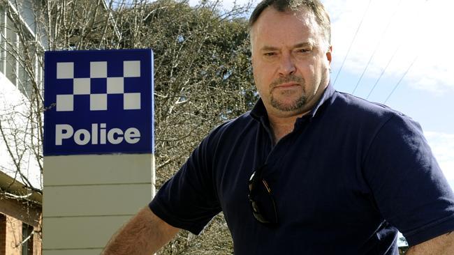  Senior Sergeant David Bishop who alleges that he was bullied by superior officers in the Victorian Police Force outside the ...