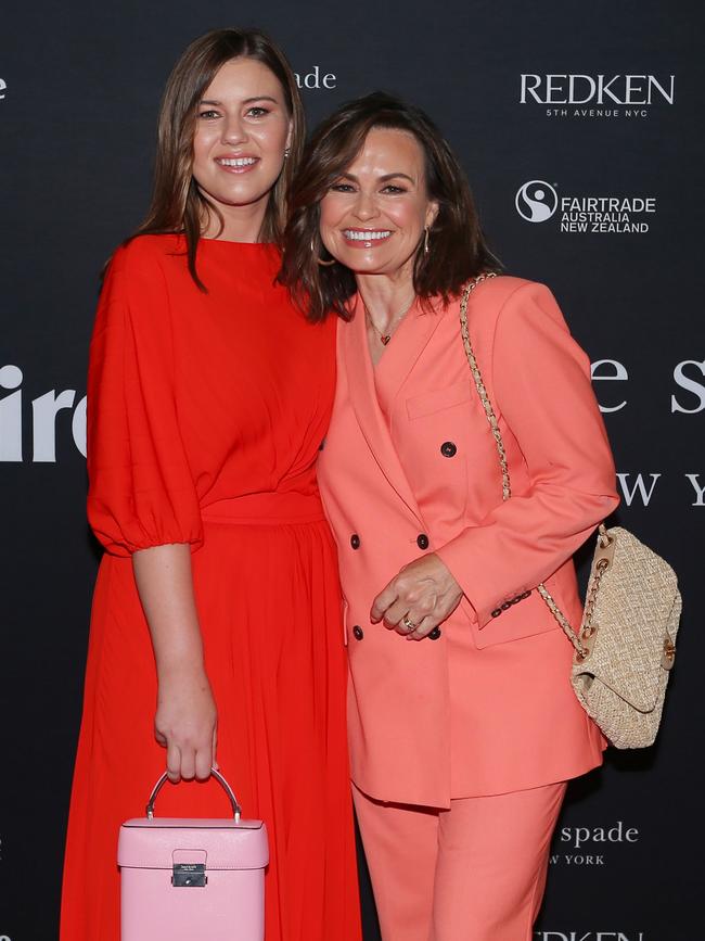 Brittany Higgins and Lisa Wilkinson at the International Women's Day breakfast in March. Picture: Getty Images