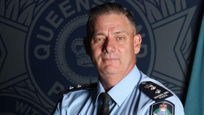 QPS Road Policing and Regional Support Command Acting Chief Superintendent Garrath Channells. Pic Annette Dew