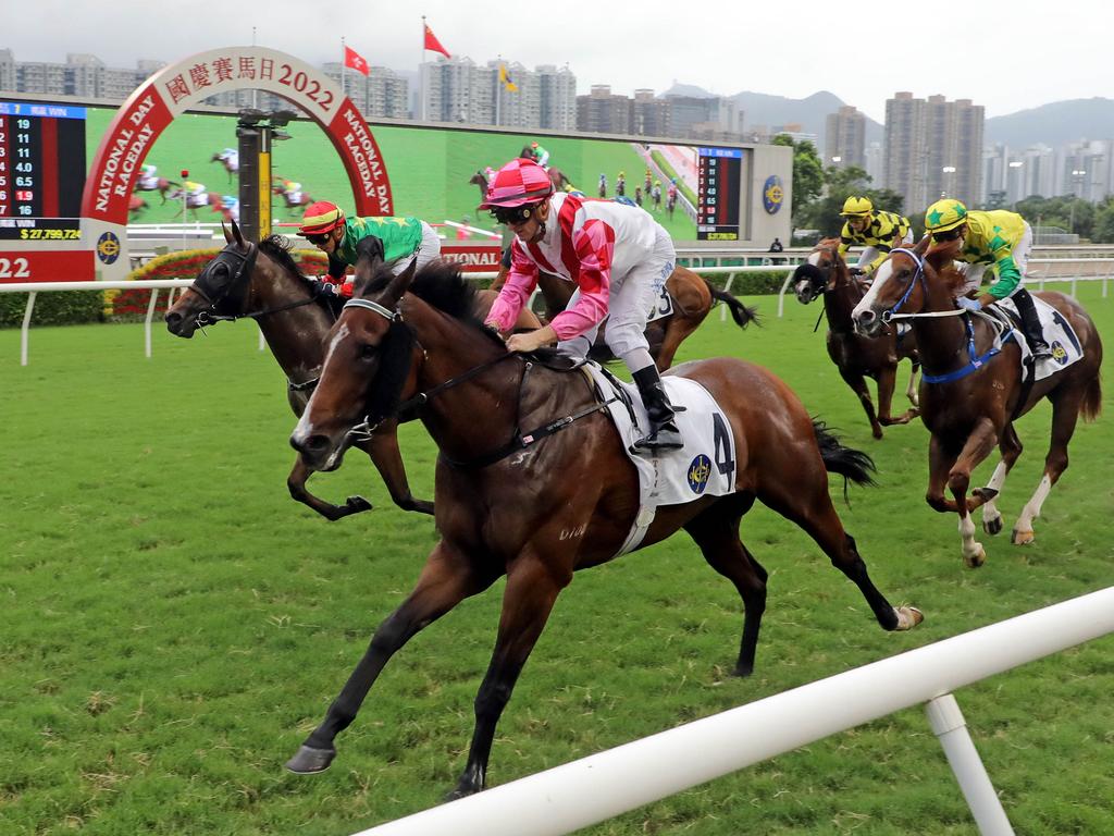 Zac Purton is chasing a second G3 National Day Cup Handicap win. Picture: HKJC