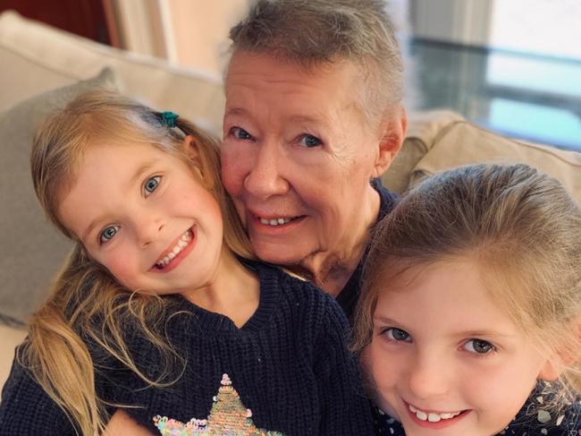 Carole McFadden with grand daughters Eloise, 4, and eight-year-old Lily.