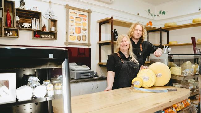 Cheese platter: Nicky and Pieter Tromp at their Wesburn shop. Picture: Chloe Smith