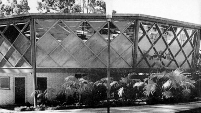 Undated photograph of the former Toowong library building designed by renowned architect James Birrell.