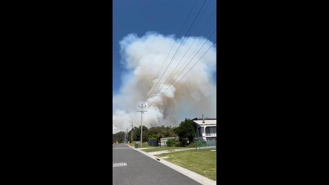 Footage from The Gurdies bushfire