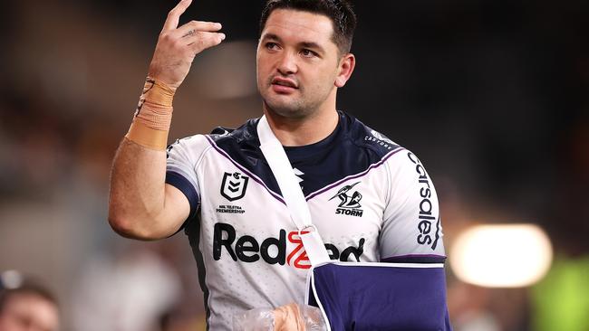 Brandon Smith broke his hand in Round 1 (Photo by Mark Kolbe/Getty Images)