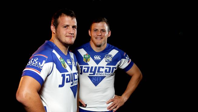 A sore sight for Bulldogs fans: Josh and Brett Morris were both cut loose to fix salary cap problems. Picture: Gregg Porteous