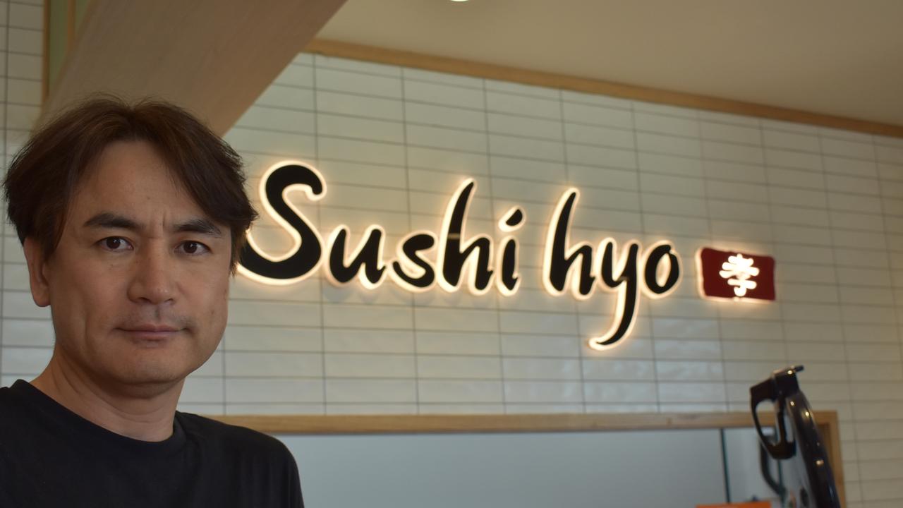 Sushi Hyo partner Graham Lee gives a glimpse inside the new restaurant at Mackay's Northern Beaches. The sushi train will open at 11am Saturday, December 18, 2021. Picture: Tara Miko