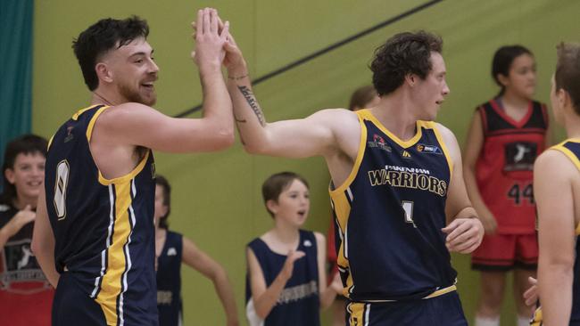 There were plenty of smiles after Pakenham's win. Photo: Basketball Victoria.