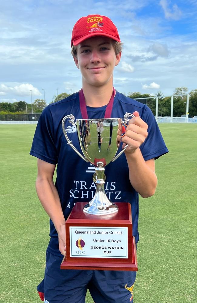 Sunshine Coast cricketer Zaden Melverton.