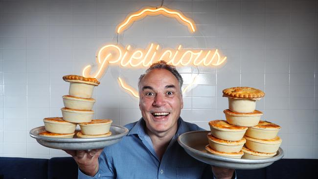 Pieman: Ray Capaldi with his best-in-show pastries. Picture: Rebecca Michael.