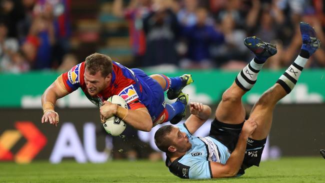 Glasby broke the stalemate after 68 minutes. Photo by Tony Feder/Getty Images.