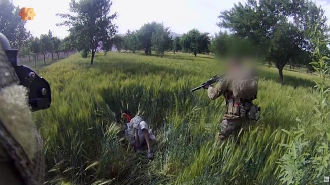 A screen grab from a Four Corners investigation alleging that unarmed civilians were unlawfully killed by Australian special forces in Afghanistan