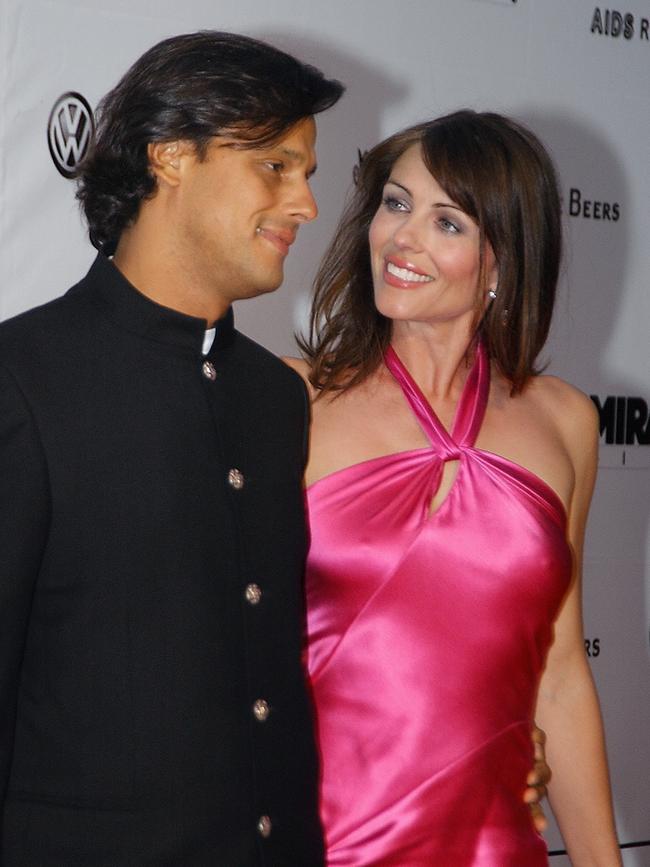 Around 2002, Hurley dived in to another serious relationship. This time with Indian businessman Arun Nayar. Picture: AFP