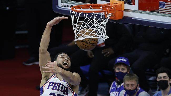 Ben Simmons is heavily linked with a move away from the 76ers. Picture: Tim Nwachukwu/Getty Images